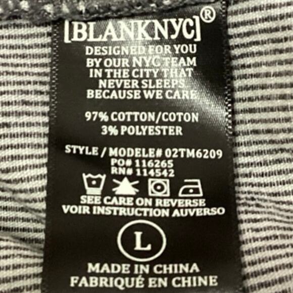 BlankNYC Grey Corduroy Asymmetric Zipper Belted  Long Sleeve Crop Moto Jacket L - Picture 4 of 4